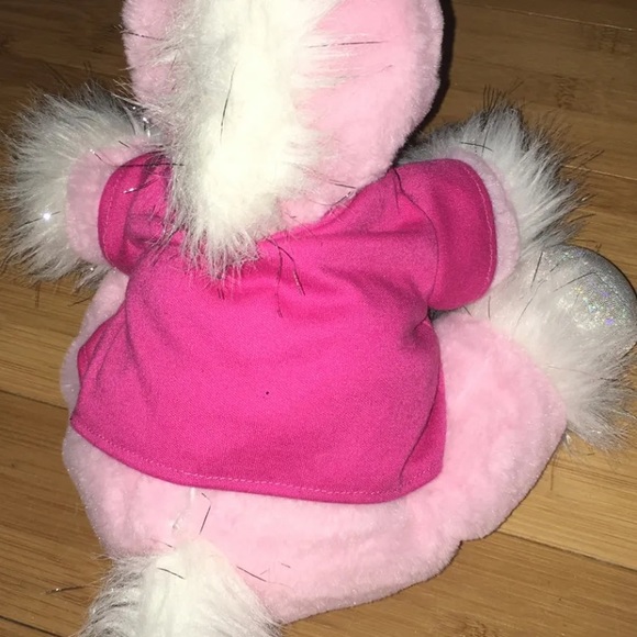 The Bear Factory Unicorn Pink Plush Stuffed Animal Toy Horse Glitter Hooves 14" - Picture 3 of 6